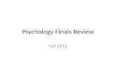 Psychology Finals Review