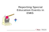 Reporting Special Education Events in EMIS