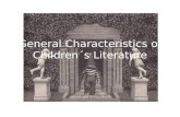 General  Characteristics  of  Children´s Literature