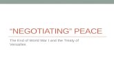 “Negotiating” Peace
