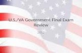 U.S./VA Government Final Exam Review