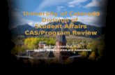 University of Colorado Division of  Student Affairs CAS/Program Review