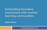 Embedd ing formative assessment with teacher learning communities