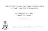 Embedded ISA Support for Enhanced Floating-Point to Fixed-Point ANSI C Compilation