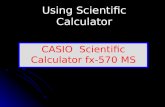 Using Scientific Calculator