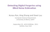 Detecting Digital Forgeries using Blind Noise Estimation