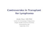 Controversies  in Transplant  for  Lymphoma