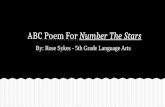 ABC Poem For  Number The Stars