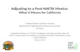 Adjusting to a Post-NAFTA Mexico:  What It Means for California