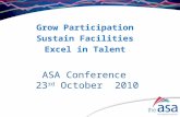 ASA Conference  23 rd  October  2010