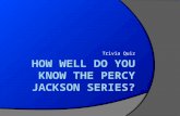 How Well Do You Know THE Percy Jackson SERIES?