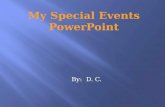 My Special Events PowerPoint