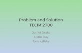 Problem and Solution TECM 2700