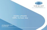 EIOPA UPDATE XBRL Europe day