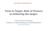 Treat to Target,  Role  of Orencia in Achieving the target.