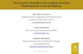 The Location Strategies of Emerging Countries  Multinationals in  the EU Regions