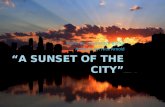 “A Sunset of the city”