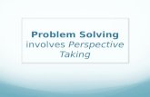 Problem Solving  involves  Perspective Taking