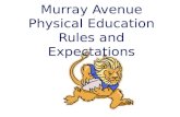 Murray Avenue Physical Education Rules and Expectations