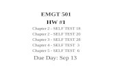 EMGT 501 HW #1 Chapter 2 - SELF TEST 18 Chapter 2 - SELF TEST 20 Chapter 3 - SELF TEST 28 Chapter 4 - SELF TEST  3 Chapter 5 - SELF TEST  6