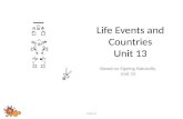 Life Events and Countries Unit 13
