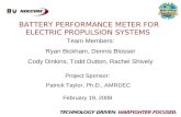 BATTERY PERFORMANCE METER FOR ELECTRIC PROPULSION SYSTEMS