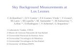 Sky Background Measurements at  Los Leones