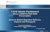 TAFE Meets Parliament SKILLS INNOVATION 2020 Presentation