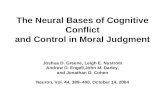The Neural Bases of Cognitive Conflict and Control in Moral Judgment