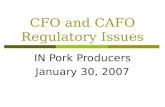 CFO and CAFO Regulatory Issues