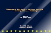 Guidance Policies across Europe: meeting the LLL Challenge Dublin 30 April 2004