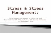 Stress & Stress Management:
