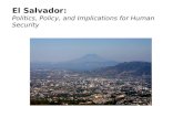El Salvador: Politics, Policy, and Implications for Human Security