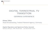 Digital  terrestrial  TV Transition German Experience