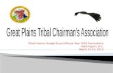 Tribal Interior Budget Council/Fiscal Year 2015 Formulation Washington, D.C. March 21-22, 2013