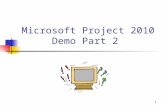 Microsoft Project 2010 Demo Part 2