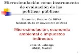 Microsimulación como instrumento de evaluación de las  políticas públicas