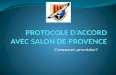 PROTOCOLE D’ACCORD AVEC SALON DE PROVENCE