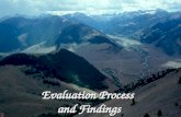 Evaluation Process  and Findings