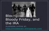Bloody Sunday, Bloody Friday, and the IRA