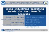Using Industrial Operating Models for Cost Benefit Analysis