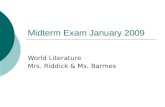 Midterm Exam January 2009