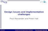 Design issues and implementation challenges