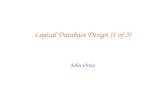 Logical Database Design (1 of 3)
