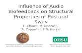 Influence of Audio Biofeedback on Structural Properties of Postural Sway