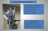 Z-Axis Feed Tips Use with a boring head.  Use when drilling through soft         materials that “pull” drill bit when