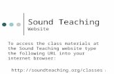 Sound Teaching Website