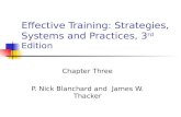 Effective Training: Strategies, Systems and Practices, 3 rd  Edition