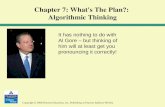 Chapter 7: What's The Plan?:  Algorithmic Thinking