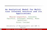 An Analytical Model for Multi-tier Internet Services and its Applications